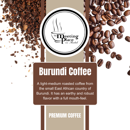 Burundi Medium-Light Roast Single Origin Coffee Beans / Ground Coffee