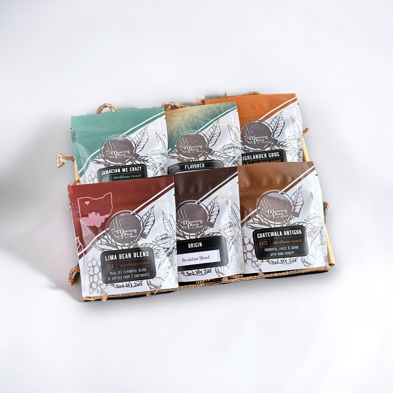 WOW Collection Coffee Sampler Gift Box, Variety Set of 6 Best Selling Coffees