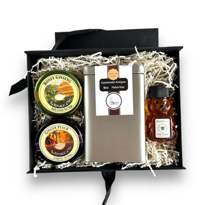 WOW Luxury Guatemalan Coffee & Tea Gift Box with Honey