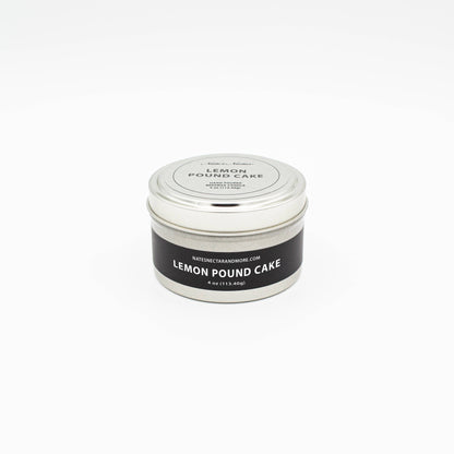 Lemon Pound Cake Beeswax Candle: Tin