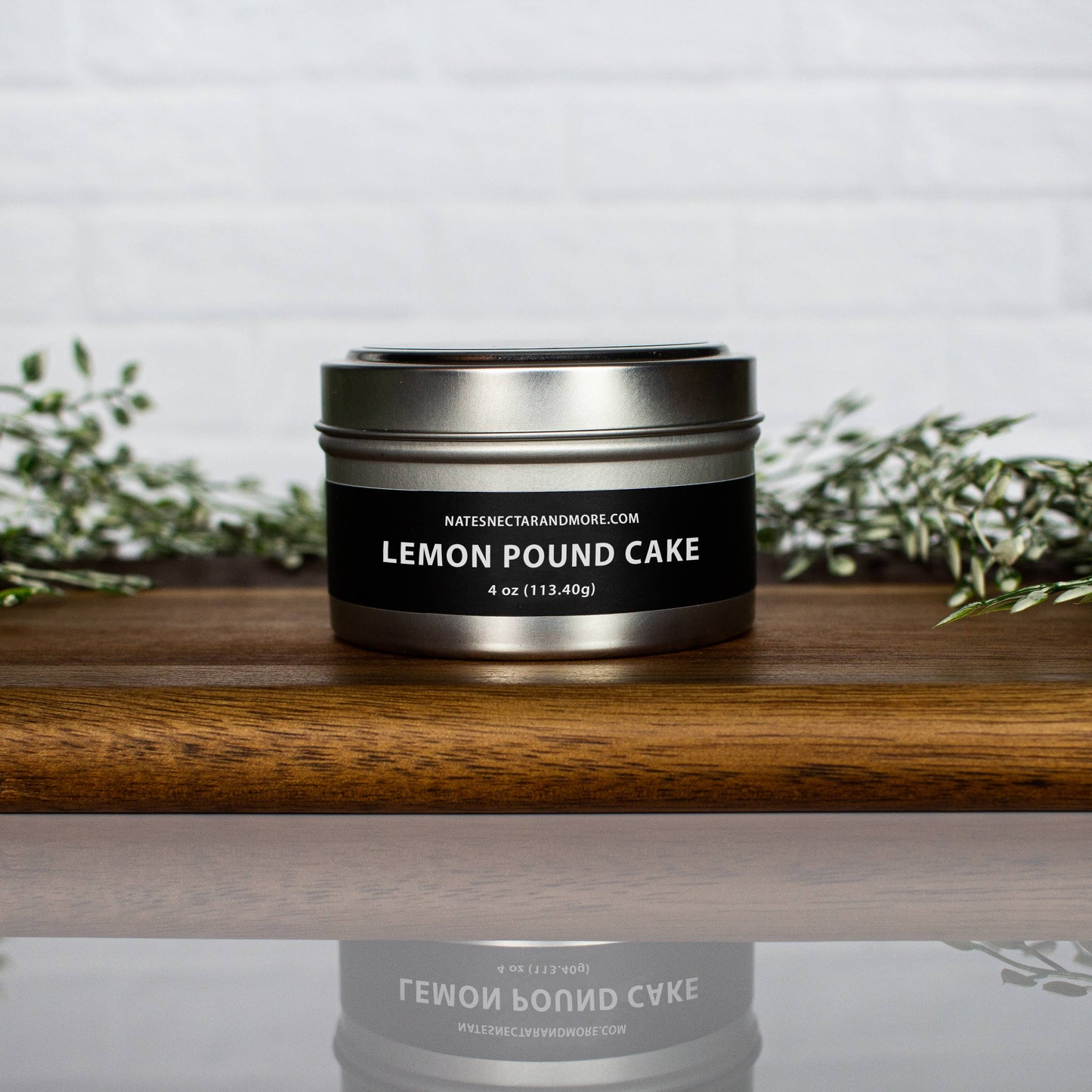 Lemon Pound Cake Beeswax Candle: Tin