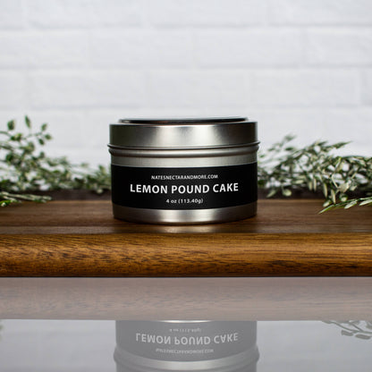 Lemon Pound Cake Beeswax Candle: Tin