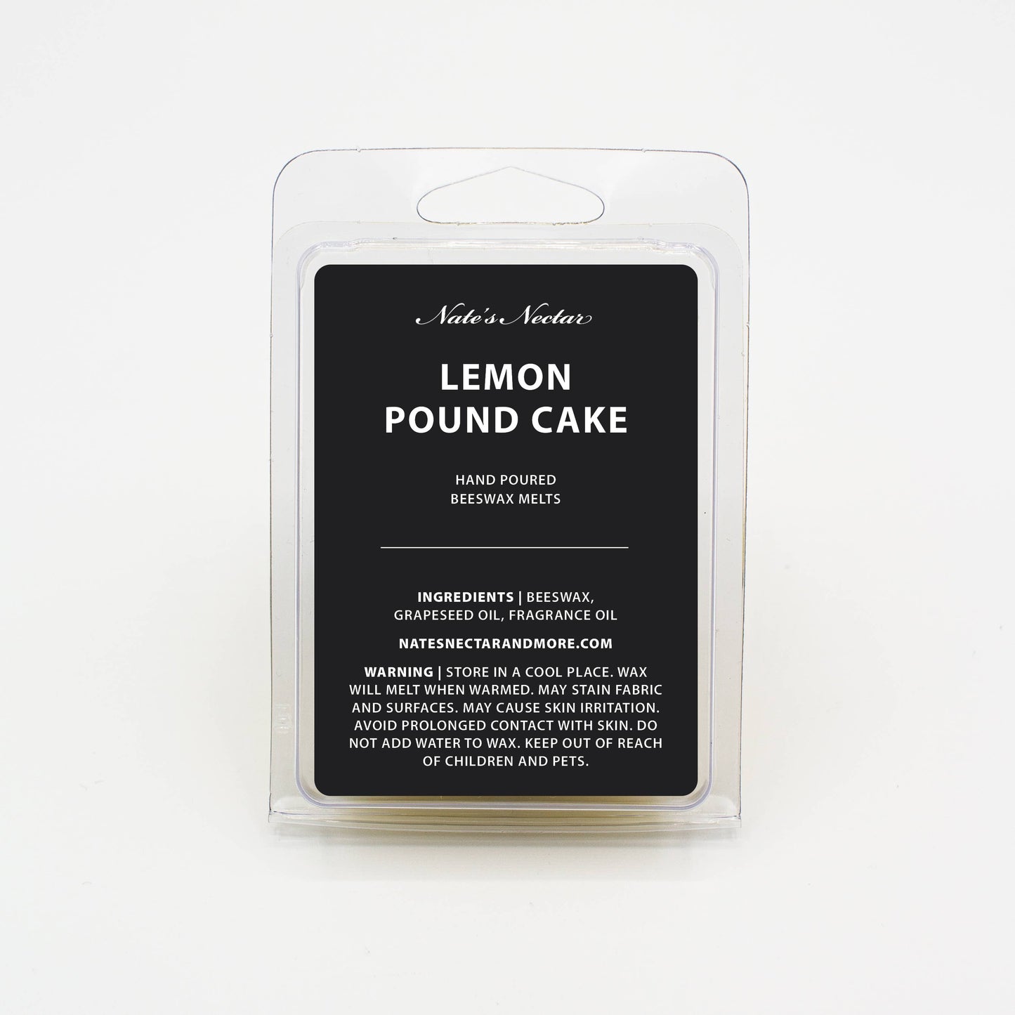 Lemon Pound Cake Beeswax Candle: Tin