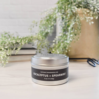Eucalyptus & Spearmint Beeswax Candle Tin