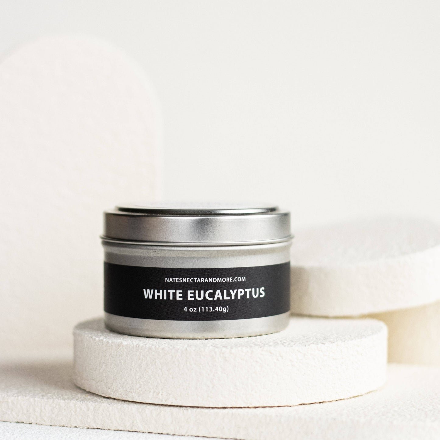 White Eucalyptus Beeswax Candle