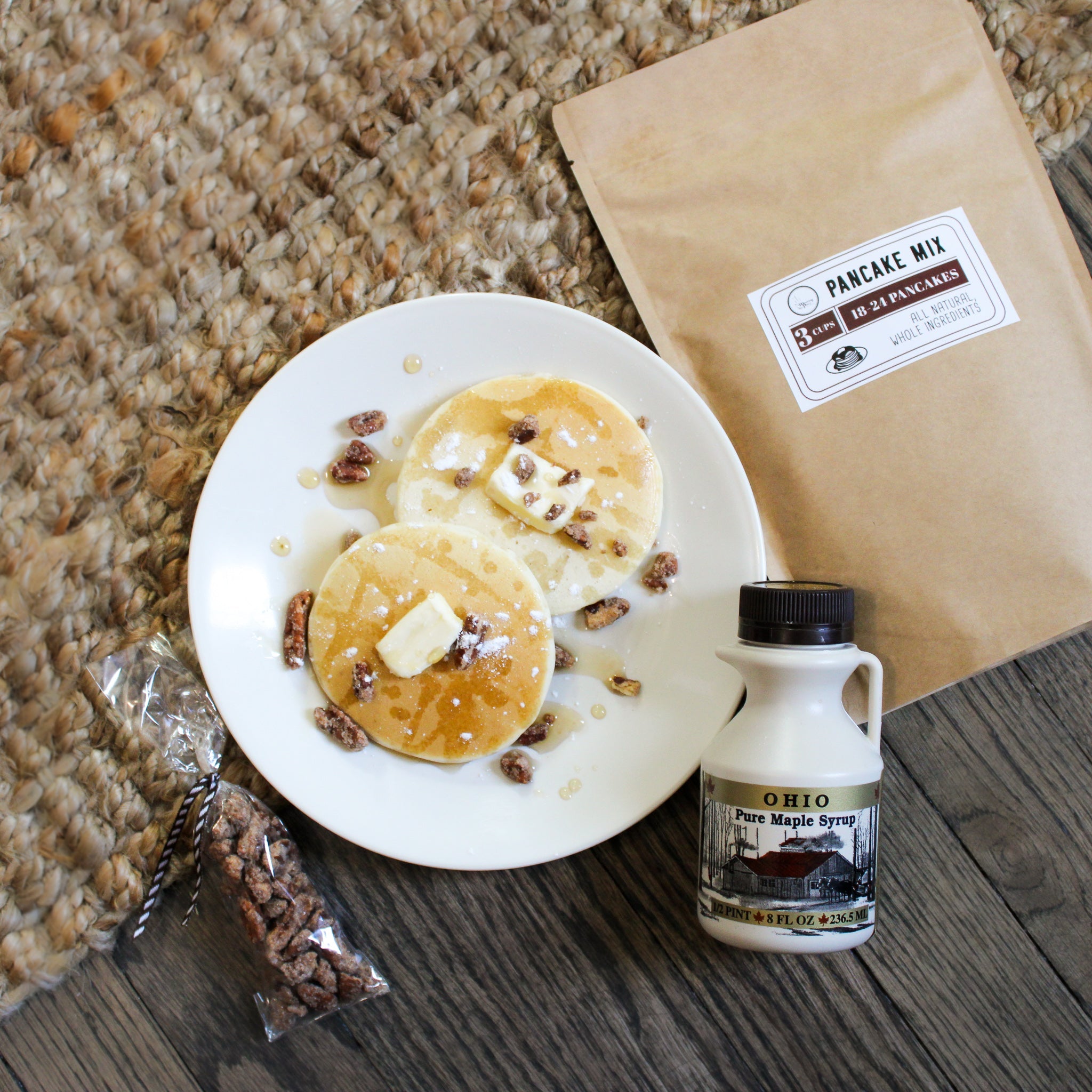 Breakfast in Bed Gift Box with Pancakes, Maple Syrup, and Coffee Baked Goods Gift Boxes - The Meeting Place on Market