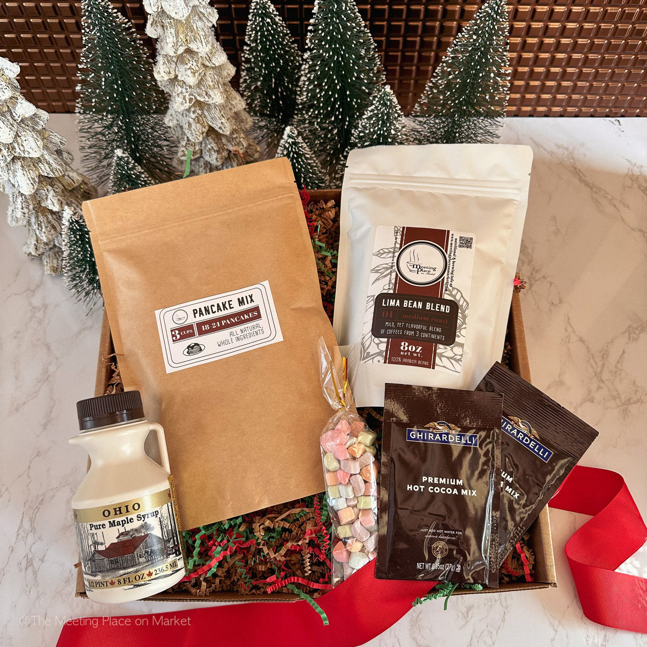 Christmas Breakfast with Santa Gift Box Christmas Gift Basket - The Meeting Place on Market