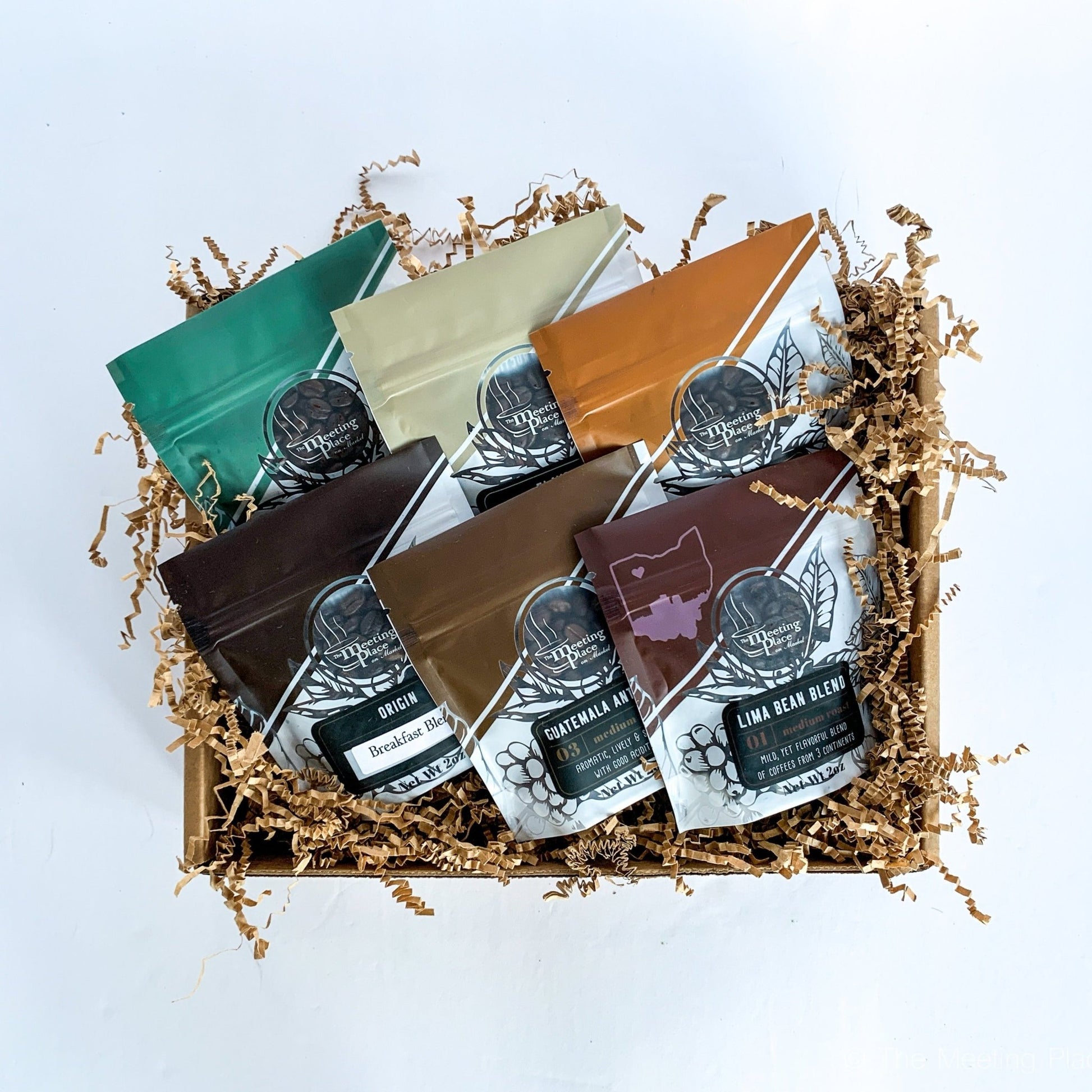 Coffee Around the World Sampler Variety Gift Set Corporate Gift Baskets - The Meeting Place on Market
