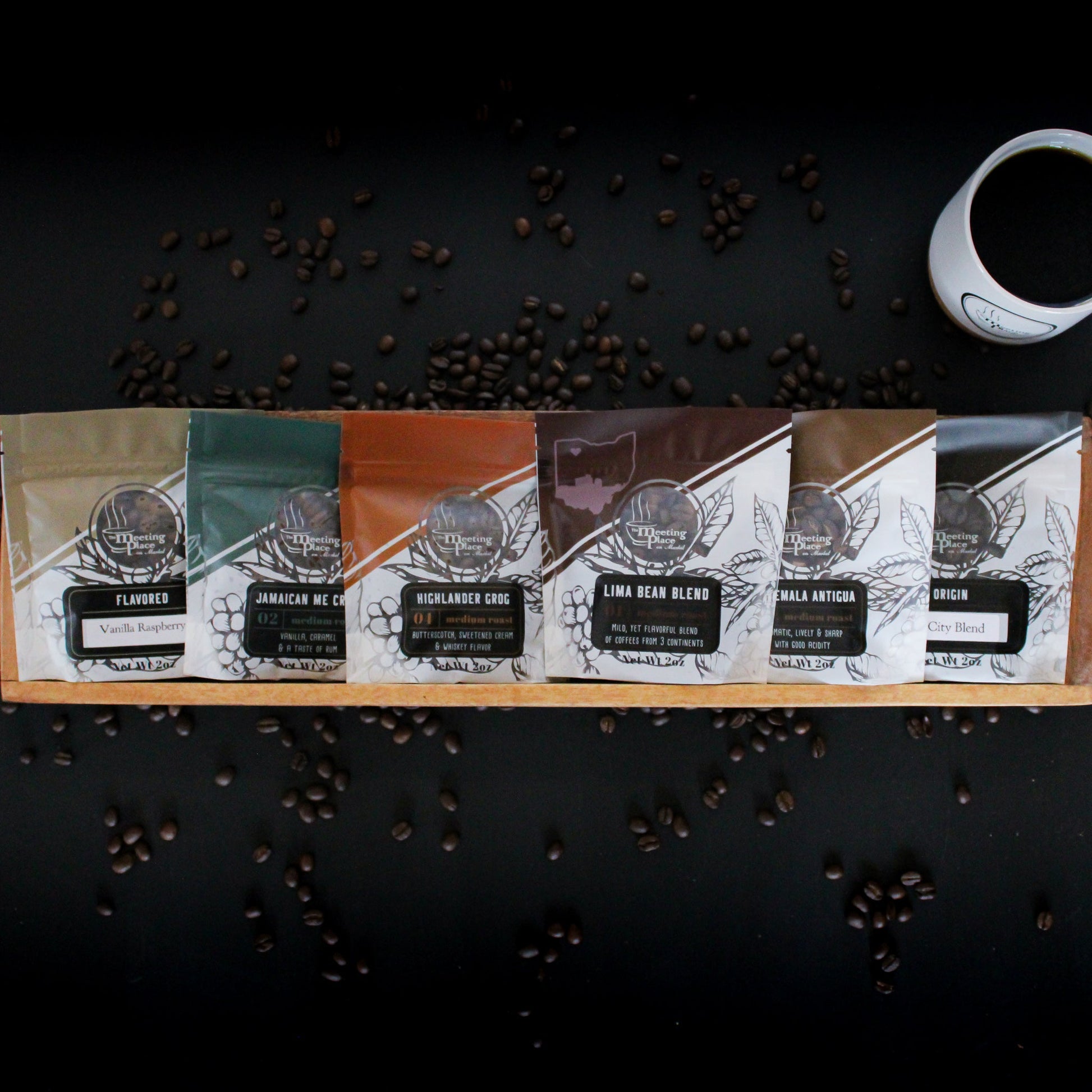 Coffee Lover Set of 6 Gourmet Coffees Sampler Gifts - The Meeting Place on Market