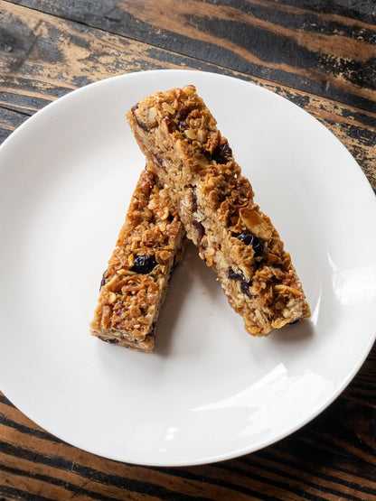 Cranberry Almond Granola Bars | all natural | made with local honey Baked Goods - The Meeting Place on Market