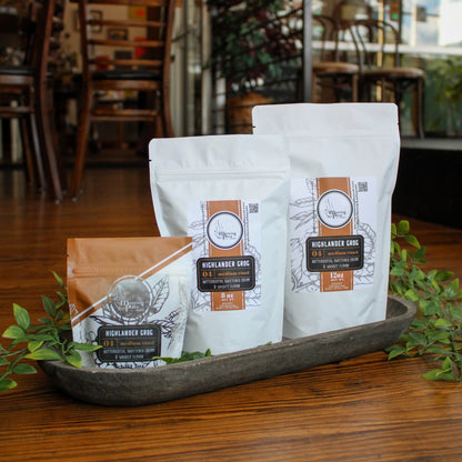 DECAF Highlander Grog Coffee Beans / Ground Coffee Gourmet Coffee - The Meeting Place on Market