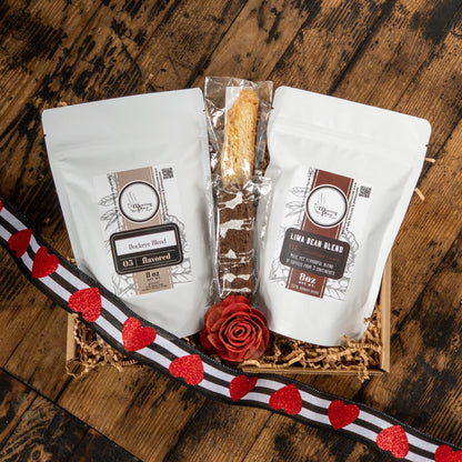 Deluxe Valentine's Day Coffee Lover's Gift Box Valentine's Day Gift Basket - The Meeting Place on Market