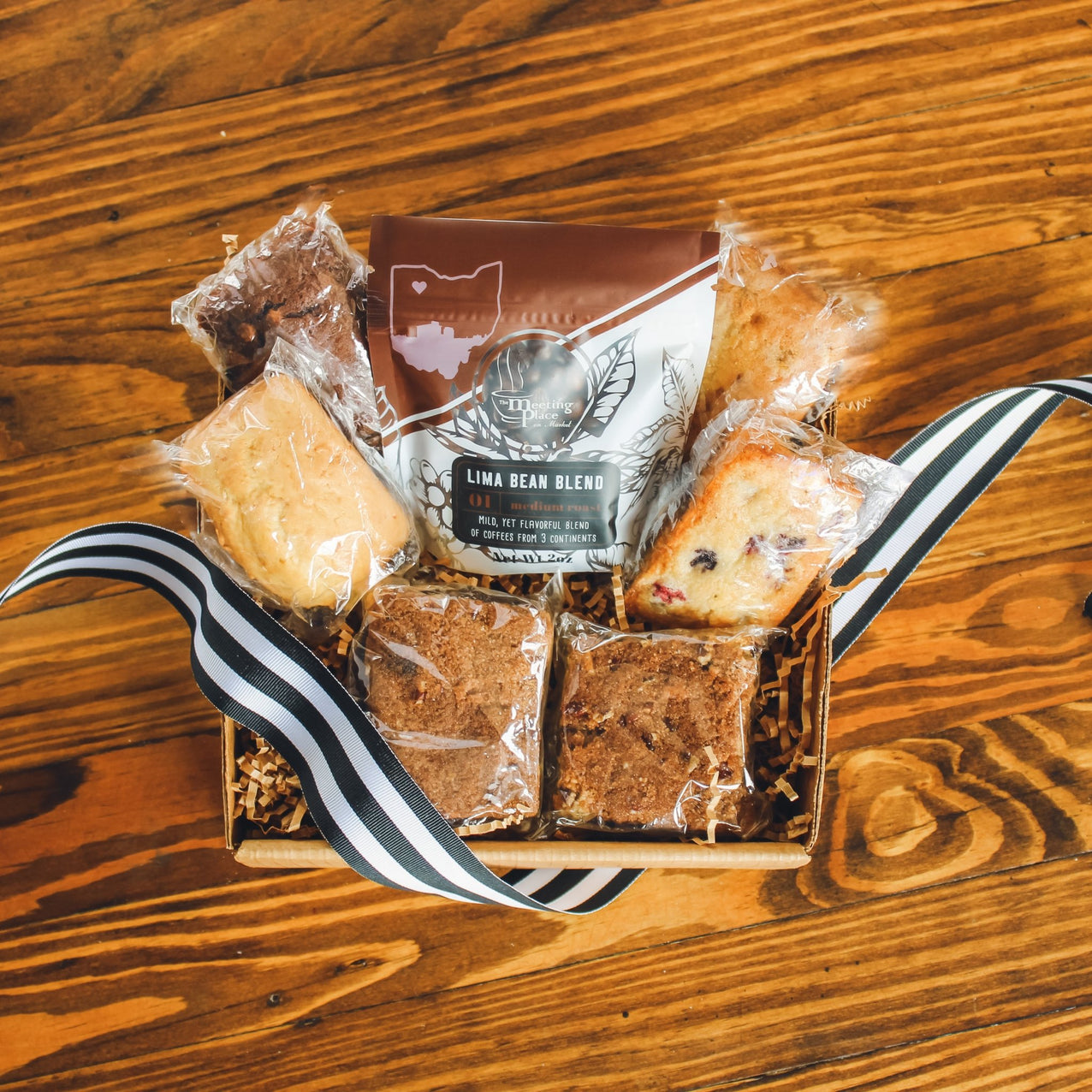 Father's Day Junior Breakfast Gift Basket with Dark Roast Coffee Father's Day Gift Basket - The Meeting Place on Market