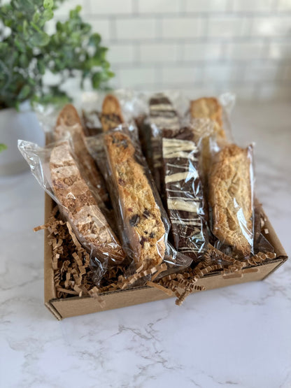Handmade Italian Biscotti Gift Box | Set of 8 Corporate Gift Baskets - The Meeting Place on Market