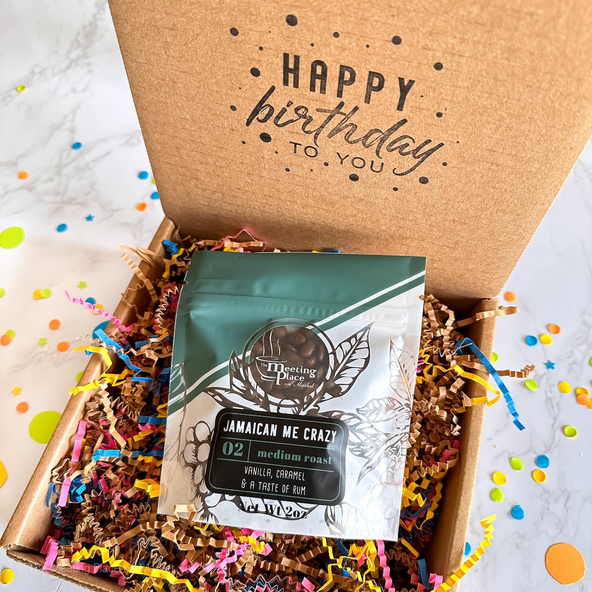Happy Birthday Coffee Gift - Say It With Coffee CoffeeMail Gift Box - The Meeting Place on Market