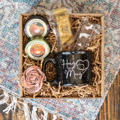Hug in a Mug Tea Lover's Gift Box Valentine's Day Gift Basket - The Meeting Place on Market