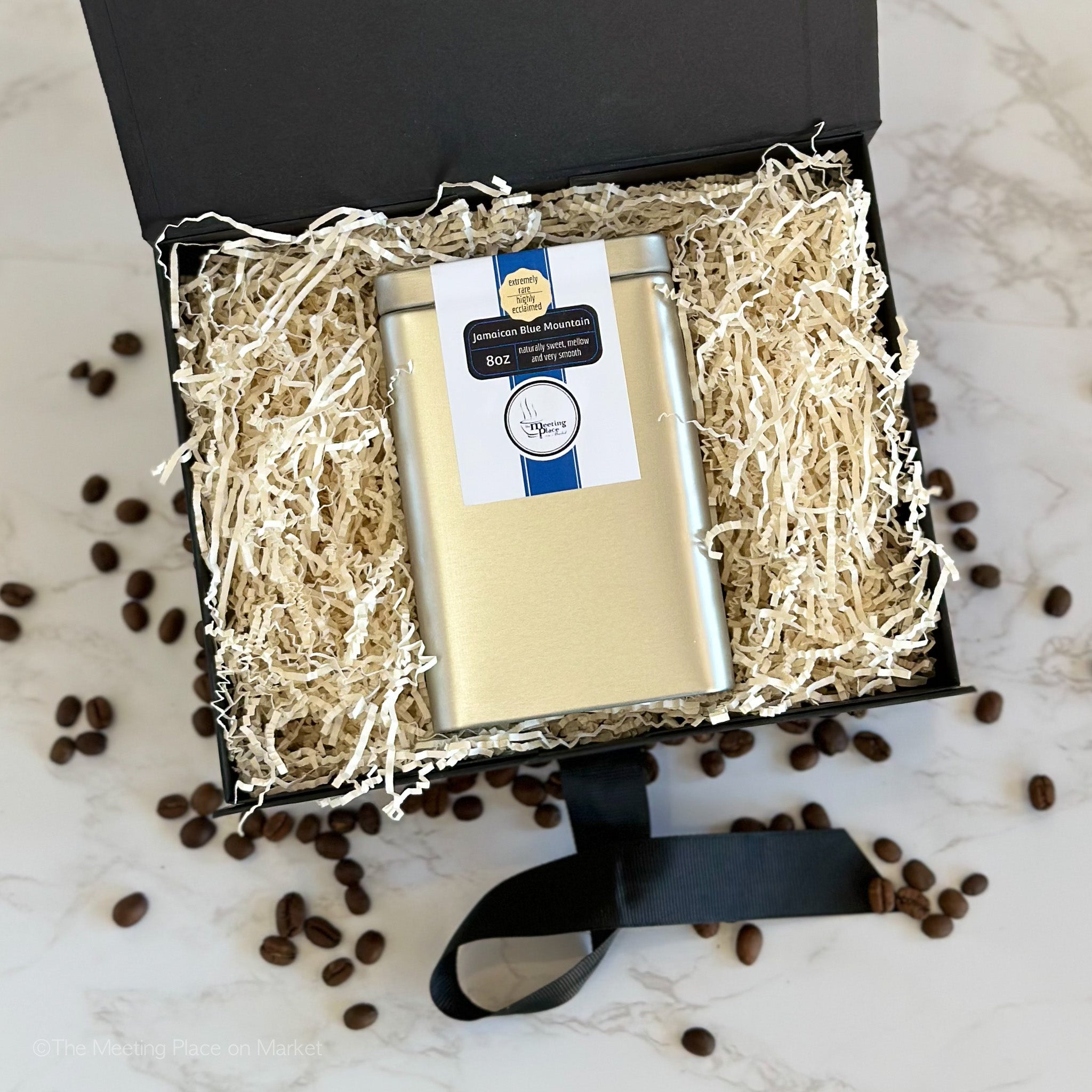 Luxury Coffee Gift Box with Rare Jamaican Blue Mountain Coffee, 100% Certified Blue Mountain Gourmet Coffee - The Meeting Place on Market