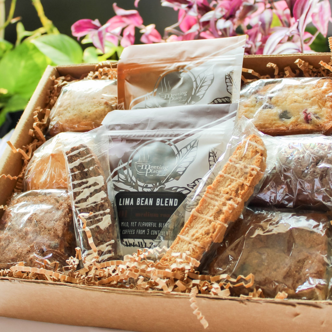 Mother's Day Breakfast Gift Basket with Flavored Coffee Mother's Day Gift Basket - The Meeting Place on Market