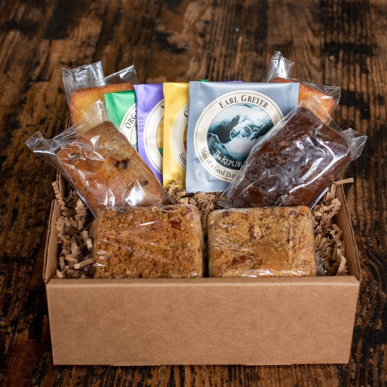 Mother's Day Tea & Baked Goods Gift Box Mother's Day Gift Basket - The Meeting Place on Market