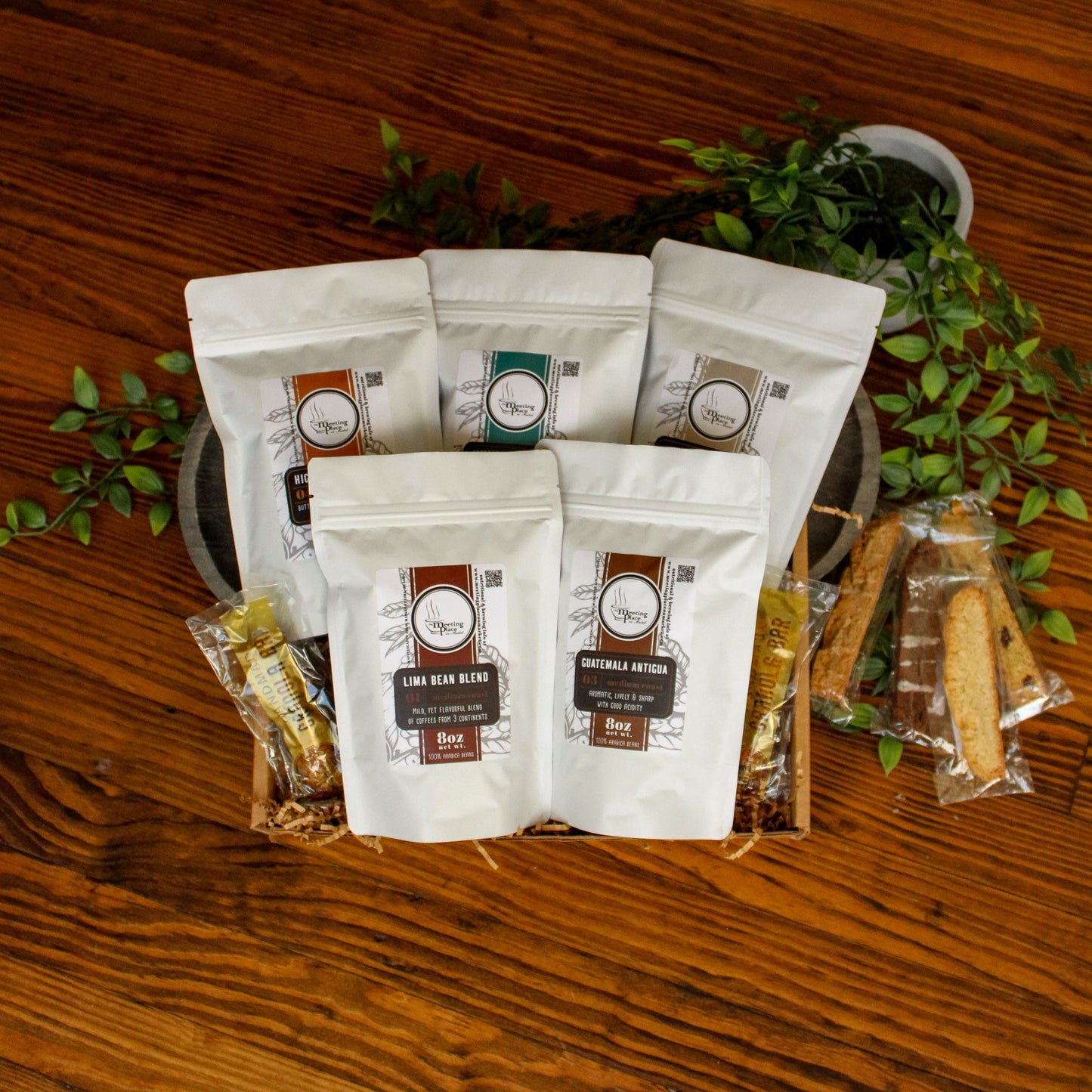 Premium Father's Day Gift Basket with 5 Gourmet Coffees from Around the World Father's Day Gift Basket - The Meeting Place on Market