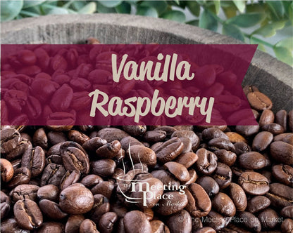 Vanilla Rasperry Coffee Beans / Ground Coffee Gourmet Coffee - The Meeting Place on Market